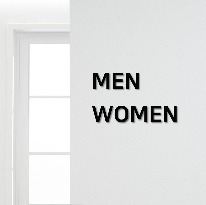 화장실 안내글자